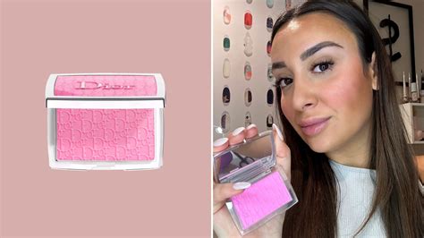 blush dior opinioni|dior blush with flushed cheeks.